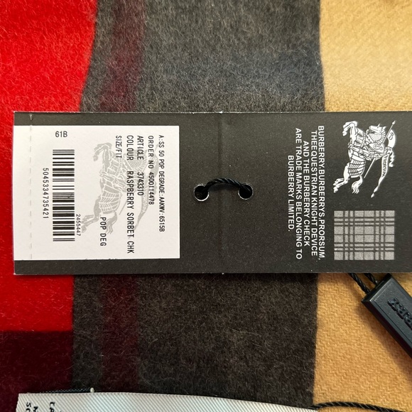 Burberry Check Cashmere Scarf - Picture 3 of 5